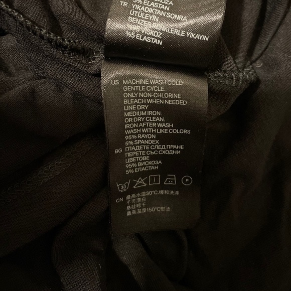 🆕 H&M Black Sleeveless Jersey Dress - Picture 7 of 7